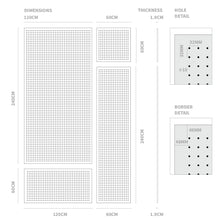 Load image into Gallery viewer, Perforated Wood Panels - 10/32