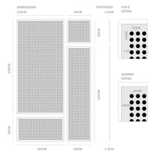 Load image into Gallery viewer, Perforated Wood Panels - 20/32