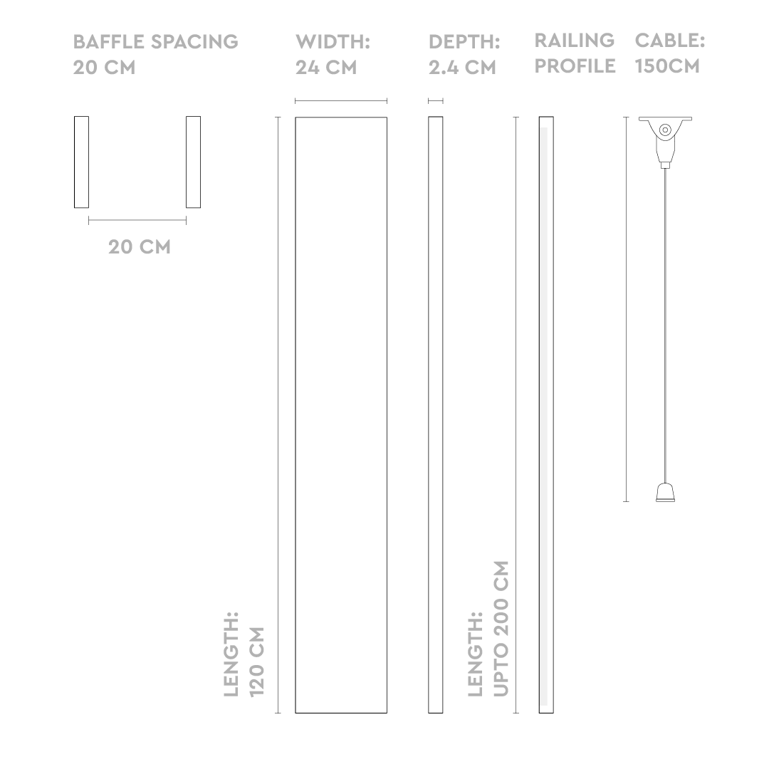 Ceiling Baffles - Straight