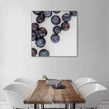 Load image into Gallery viewer, Blueberries 1 - large square size - black frame