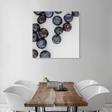 Load image into Gallery viewer, Blueberries 1 - large square size - white frame