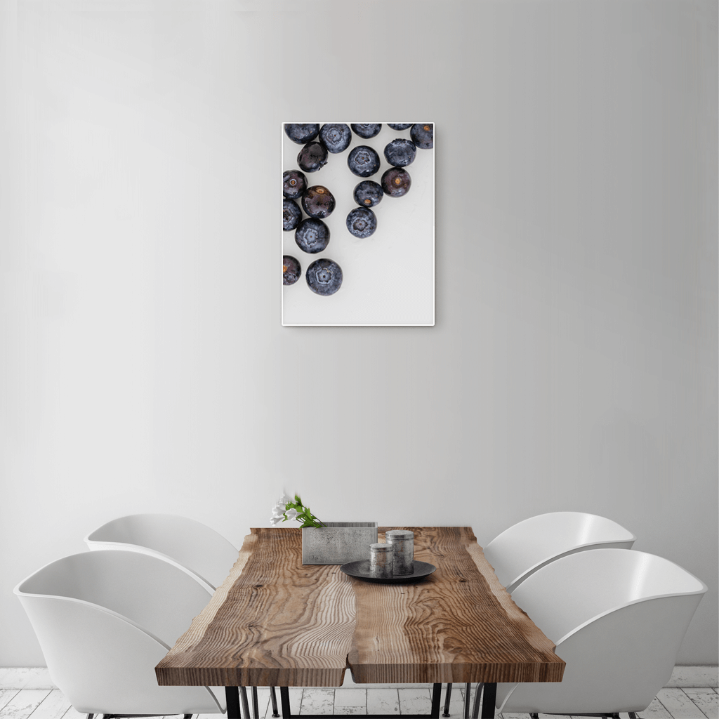 Blueberries 1 - small size - white frame