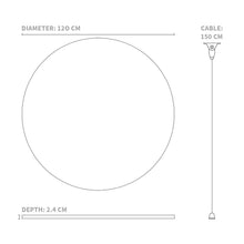 Load image into Gallery viewer, Suspended circle dimensions