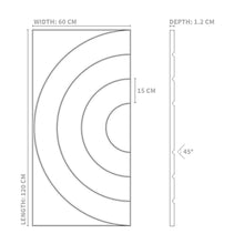 Load image into Gallery viewer, Curved Lines - Panel