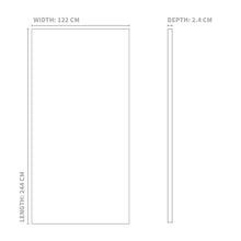 Load image into Gallery viewer, Plain wall panel dimensions