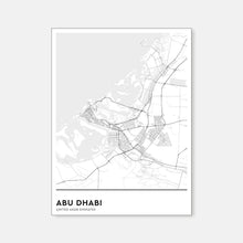 Load image into Gallery viewer, Map : Abu Dhabi