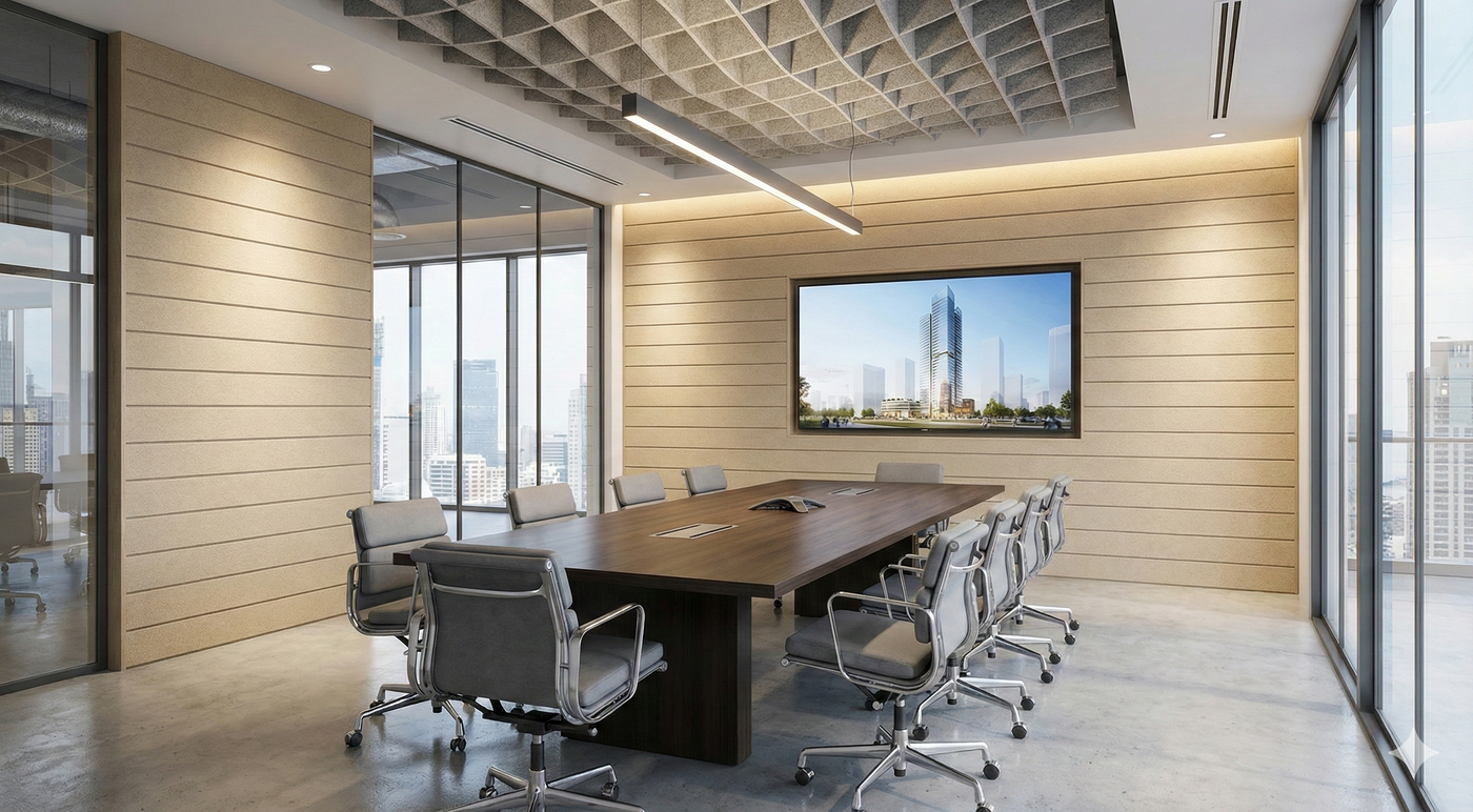 MUTE office acoustic installation, UAE