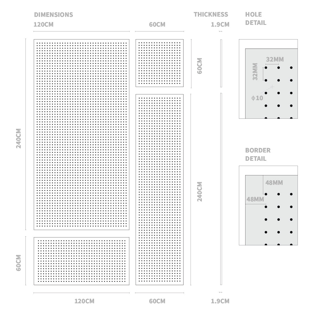 Perforated Wood Panels - 10/32