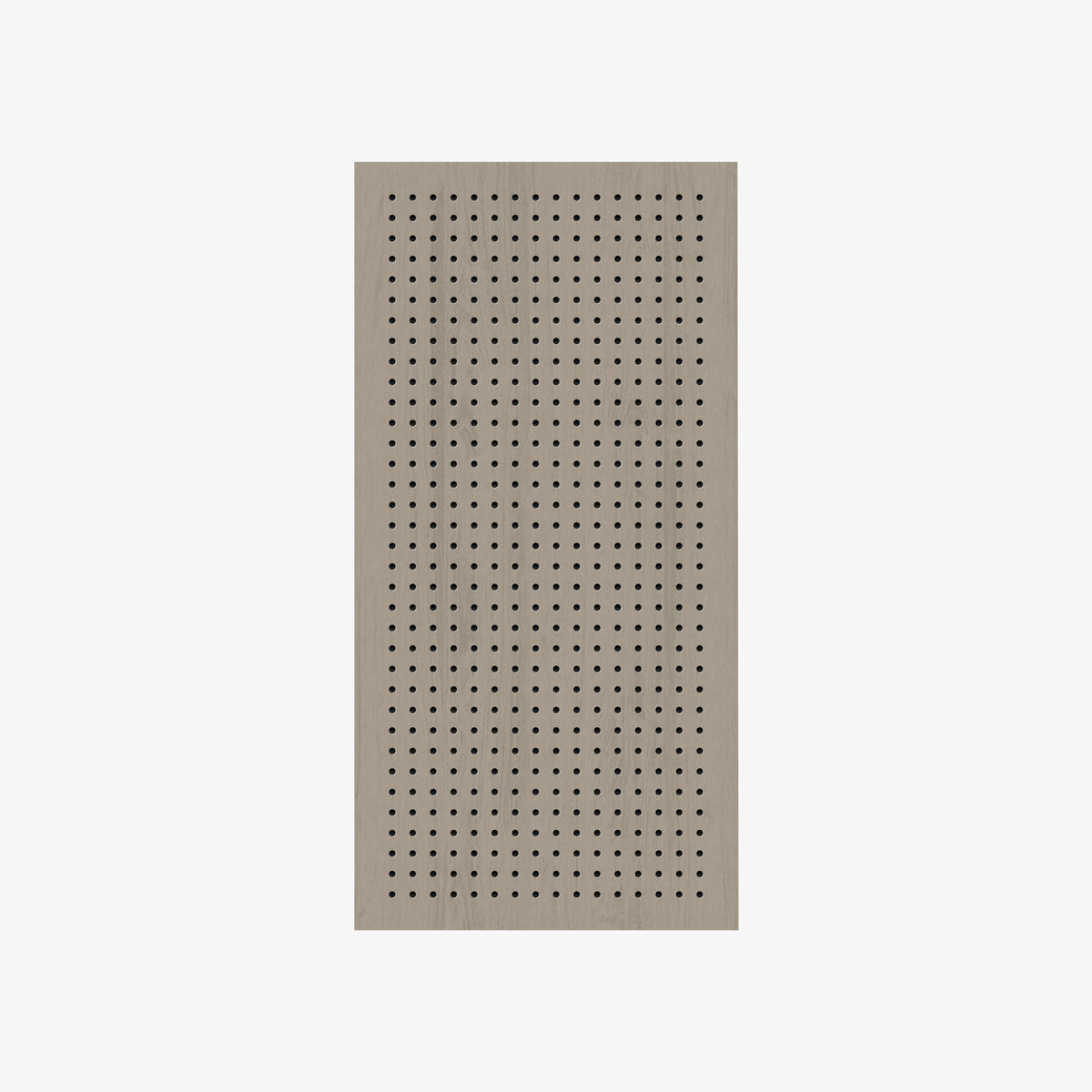 Perforated wood acoustic panel with 10 mm holes in ayous
