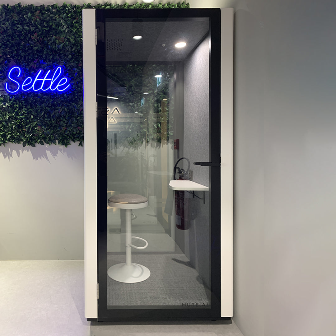 Mute small pod installed in an office