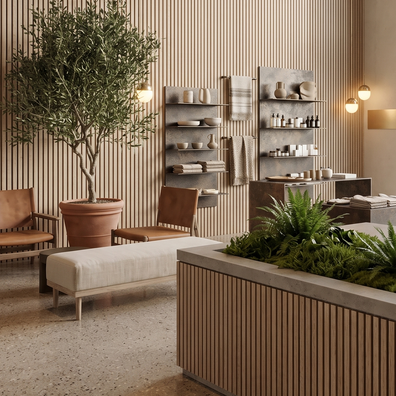 Mute Wood - Slatted Perforated Panel