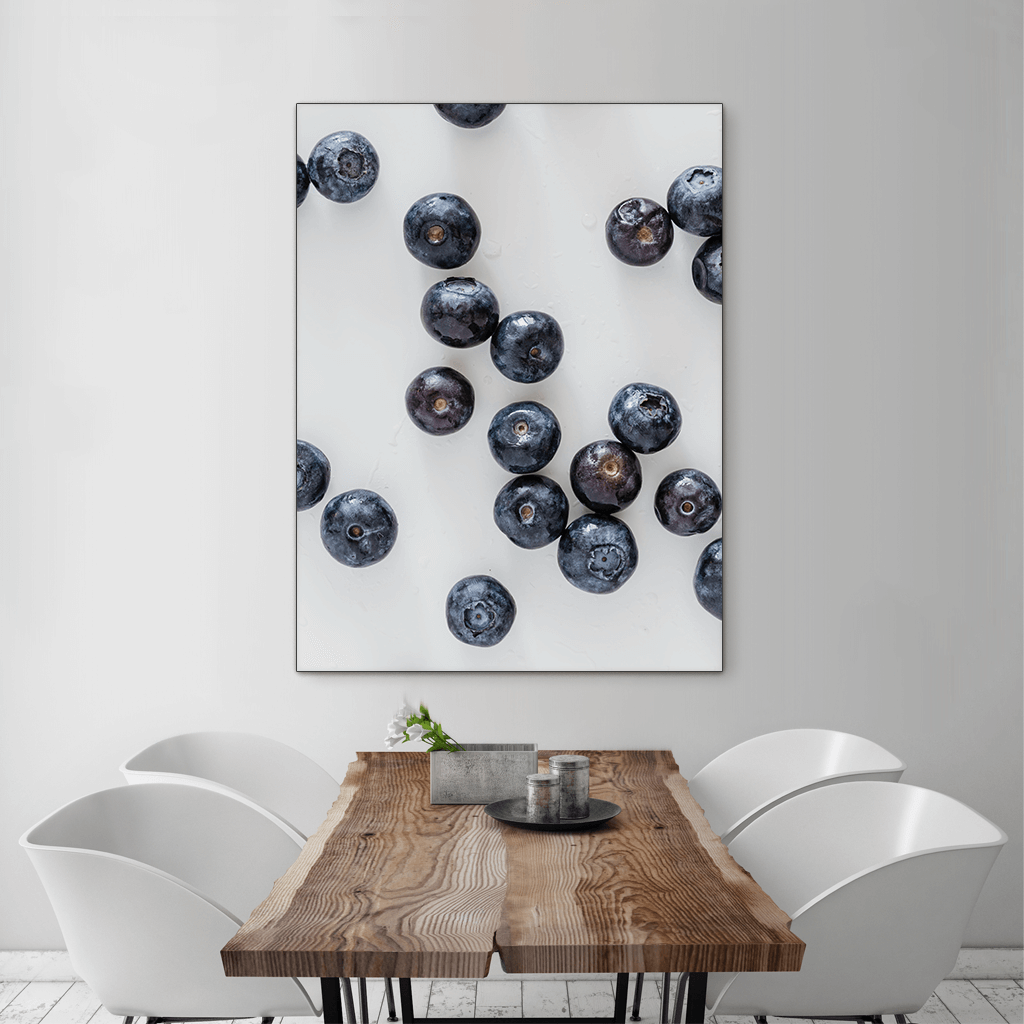 Blueberries 2 - large size - black frame