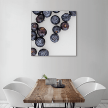 Load image into Gallery viewer, Blueberries 1 - large square size - black frame
