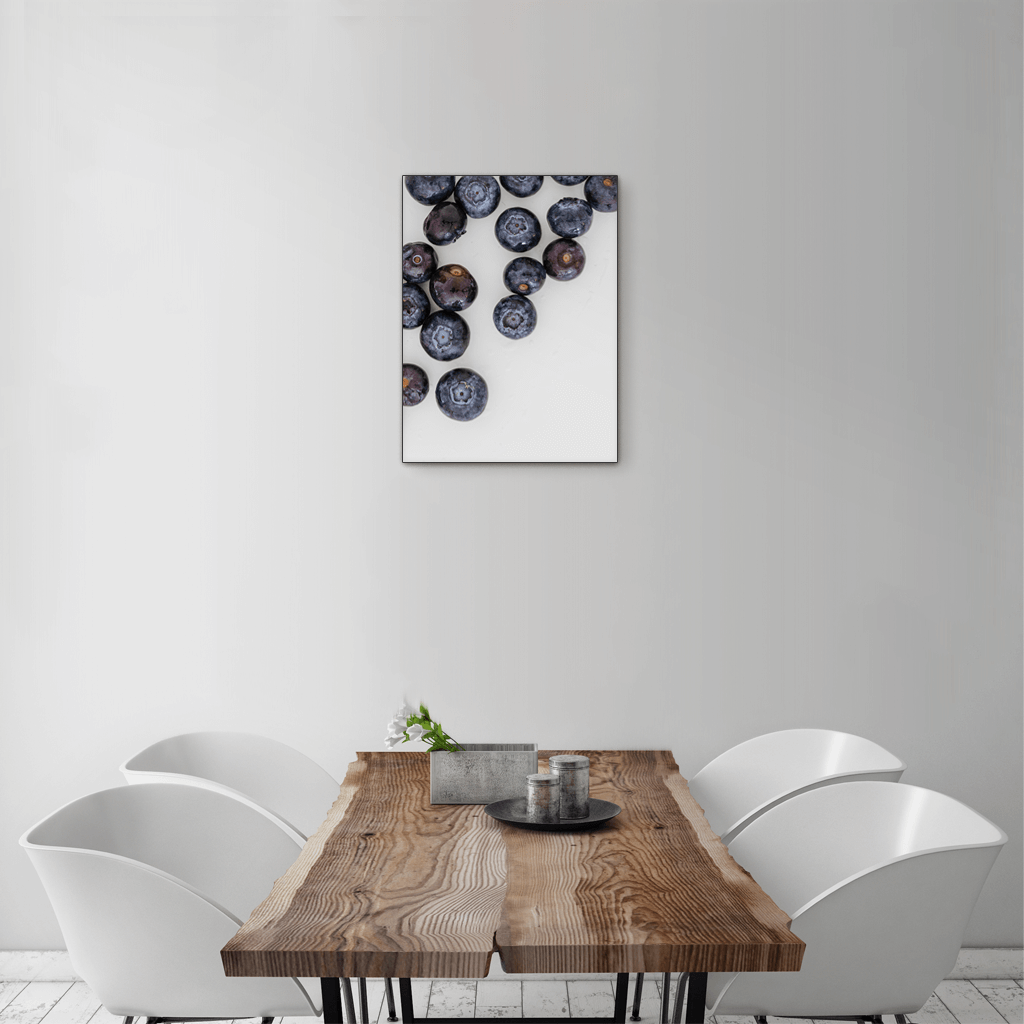 Blueberries 1 - small size - black frame