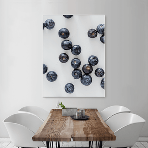 Blueberries 2 - large size - white frame