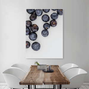 Blueberries 1 - large size - white frame