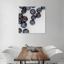Load image into Gallery viewer, Blueberries 1 - large square size - white frame
