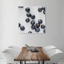 Load image into Gallery viewer, Blueberries 2 - large square size - white frame
