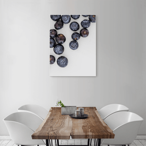 Blueberries 1 - medium size - white frame