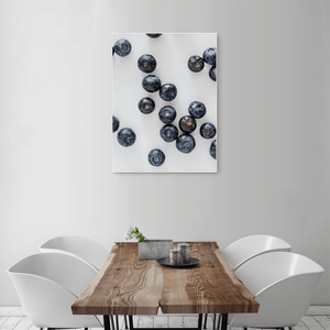 Blueberries 2 - medium size - white frame