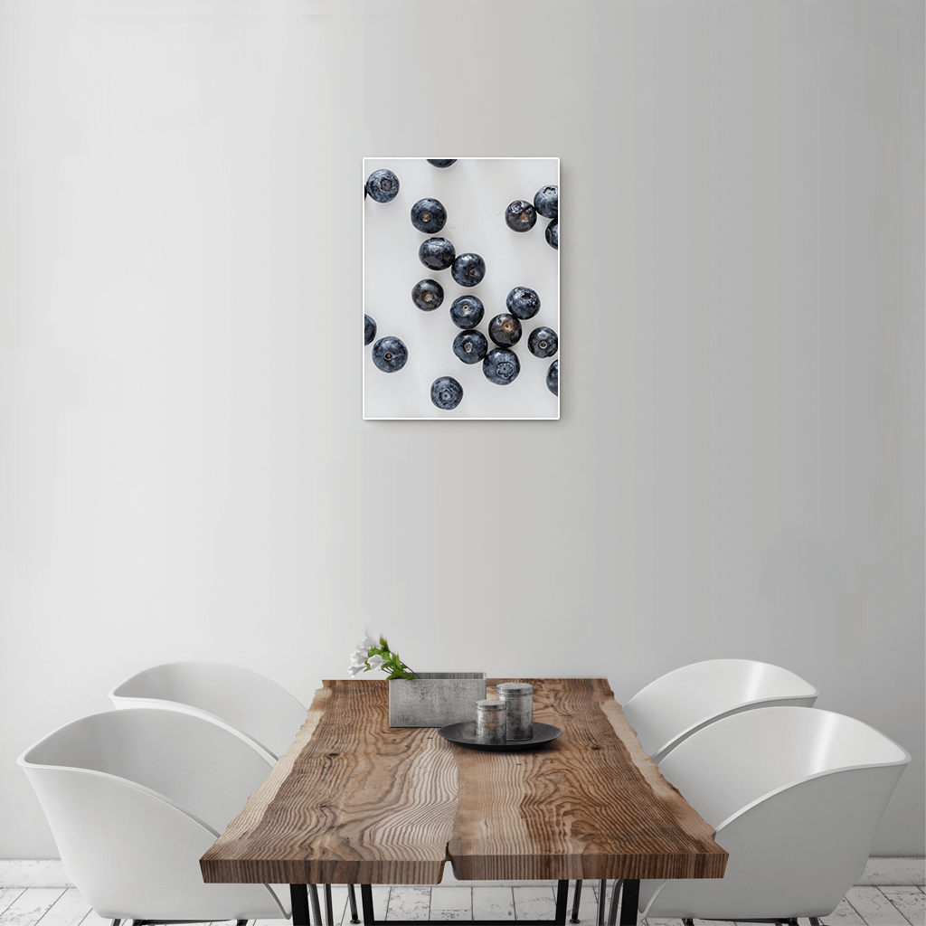 Blueberries 2 - small size - white frame