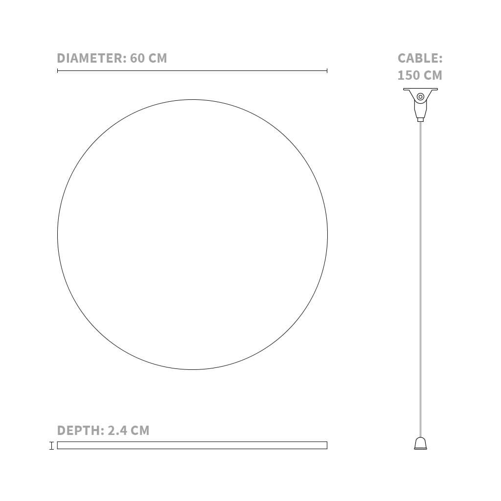 Suspended - Circle Small