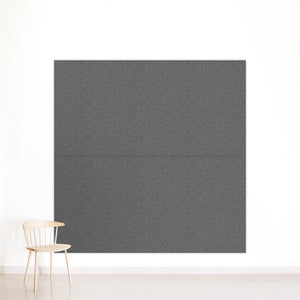 Two grey panels on wall