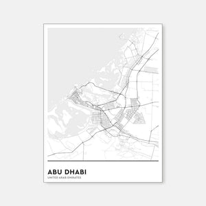 Map : Abu Dhabi