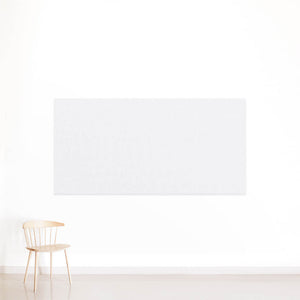 White panel on wall