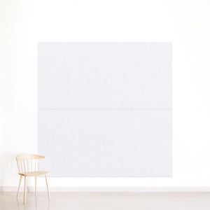 Two white panels on wall
